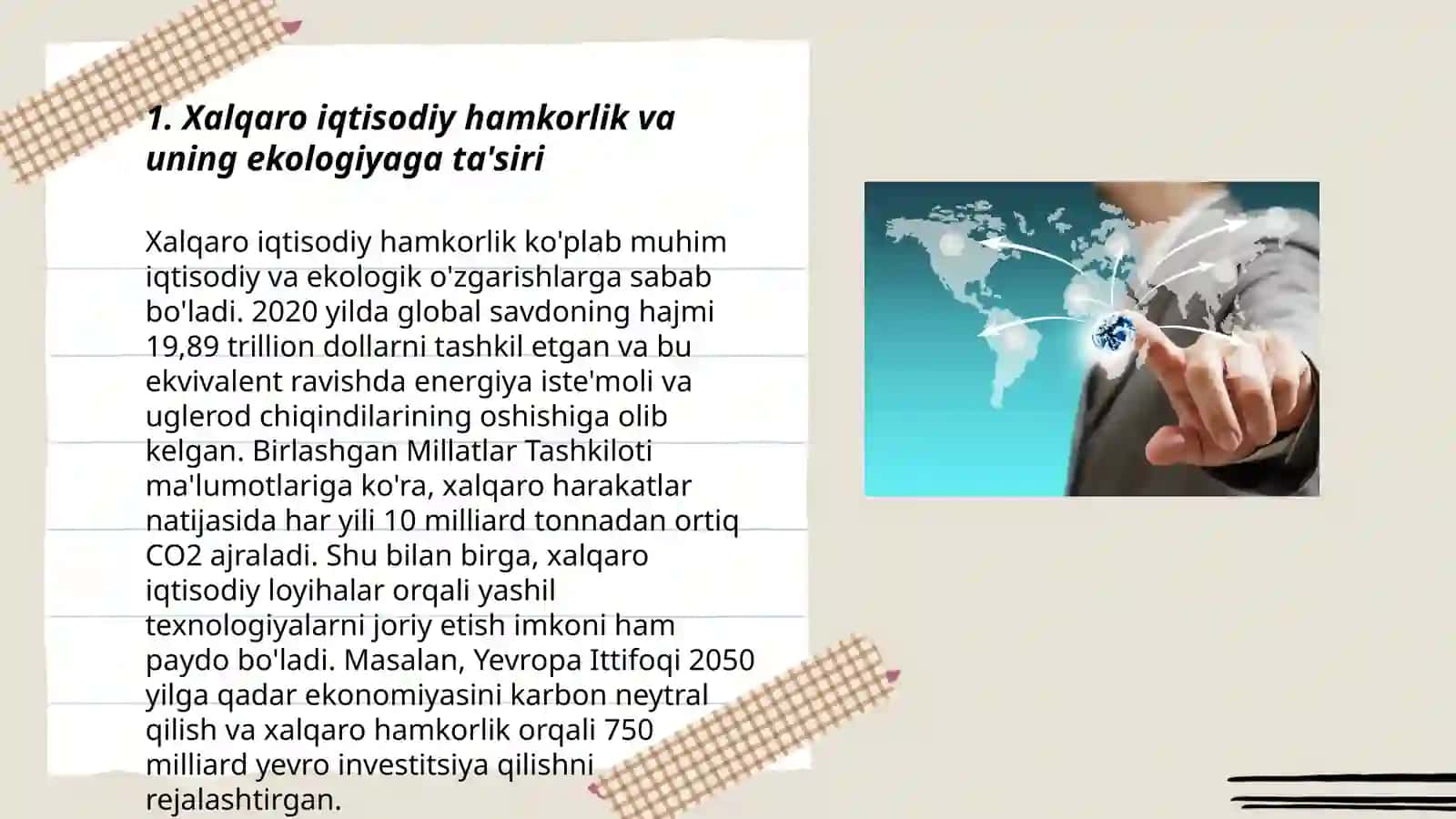 Xalqaro iqtisodiy hamkorlik va uning ekologiyaga ta'siri 3