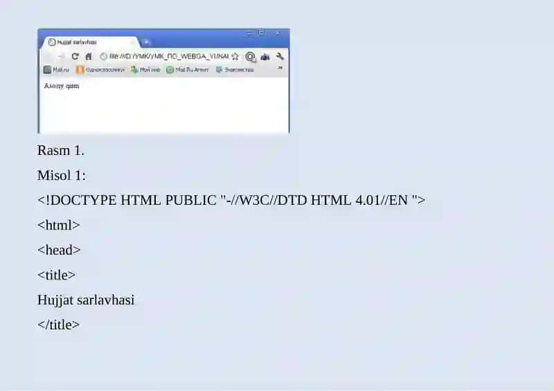HTML DASTIRIDA “MEN SHIFOKORMAN” PORTFOLIOSINI YARATISH 3