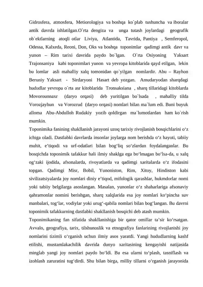 Toponimikaning fan sifatida shakllanishi 3