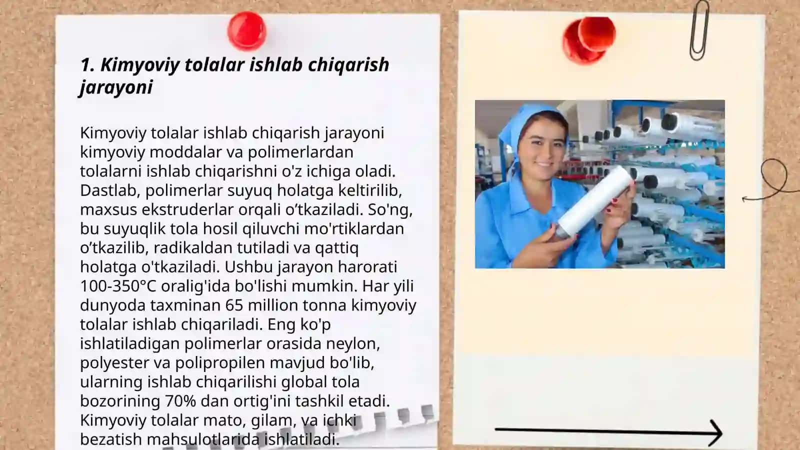 Kimyoviy va xirurgik tolalar ishlab chiqarish 3