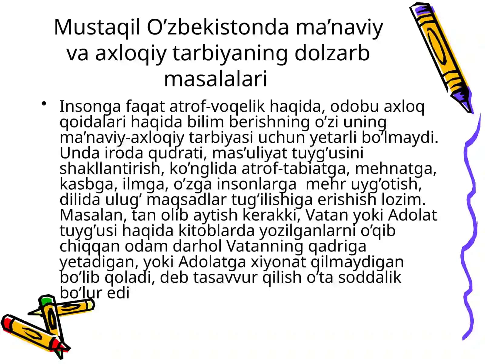 Balalarni tarbiyalashda o`zbek oilasidagi urf odatlar, marosimlarning tarbiyaviy ahamiyati 3