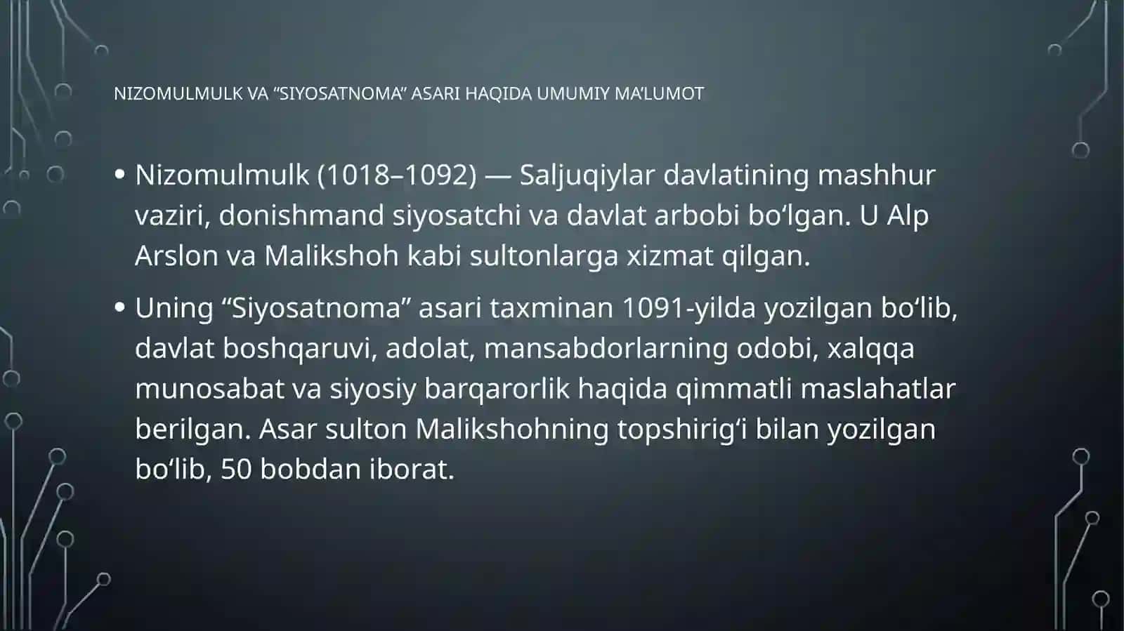 nizomulkning“siyosatnoma”asaribo’yichajamiyatboshqaruvigaoidg’oyalarnitahliletish 3
