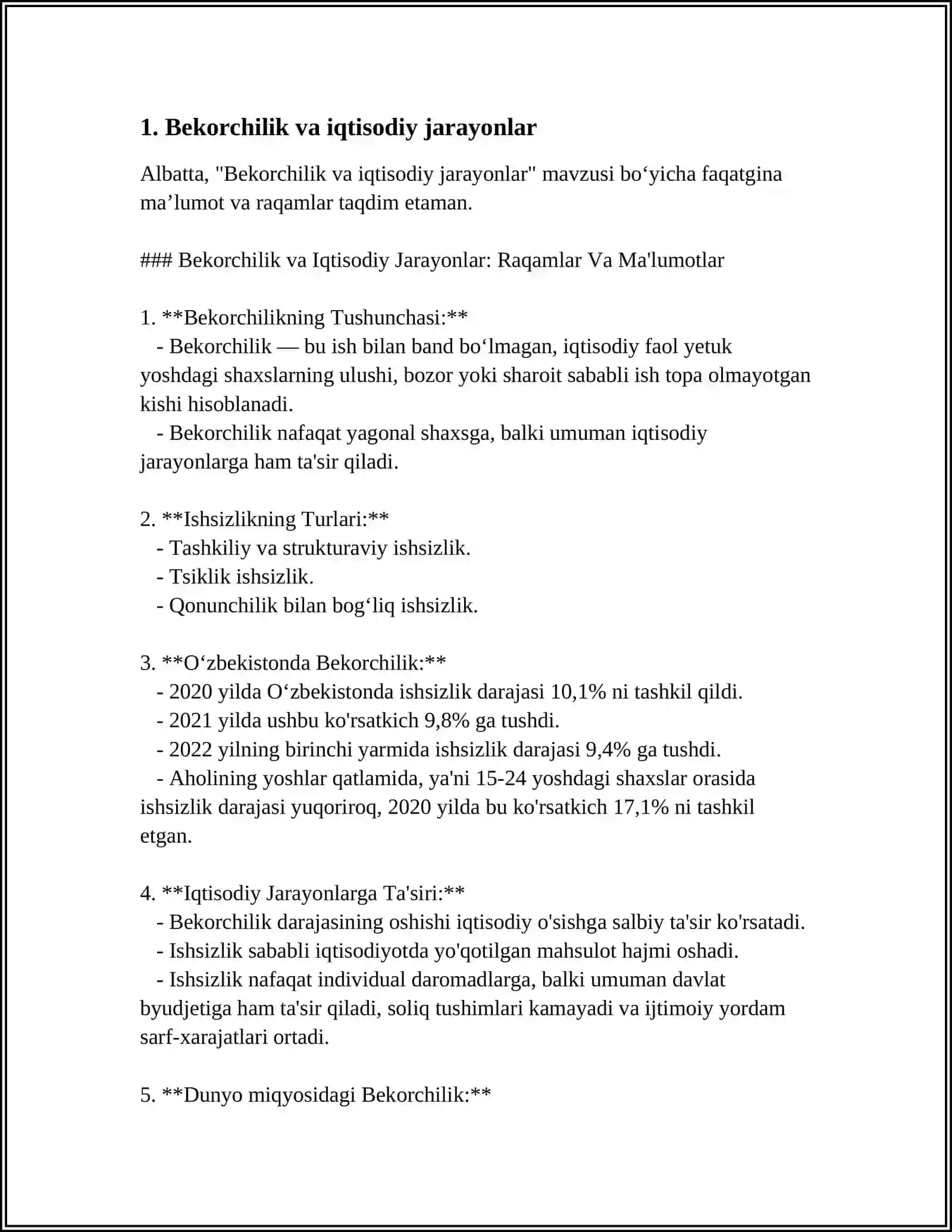 T.VEBLEN GʻOYALARI “BEKORCHI SINFLAR NAZARIYASI” ASARIDAGI IQTISODIY GʻOYALAR 3