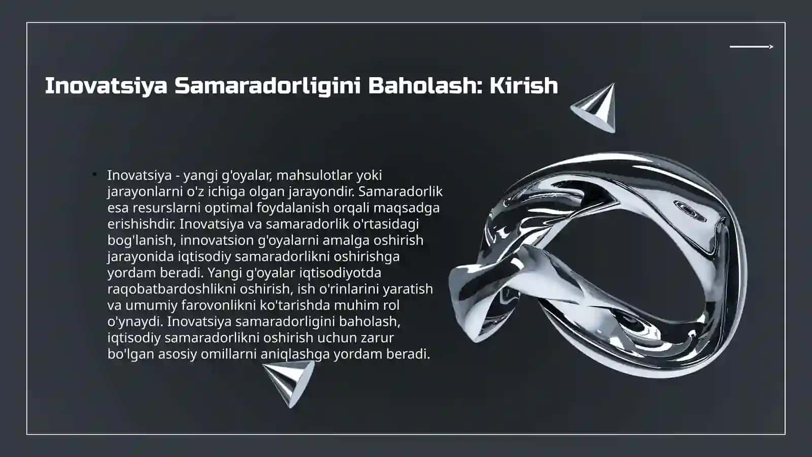 Inovatsiya Samaradorligini Baholash 3