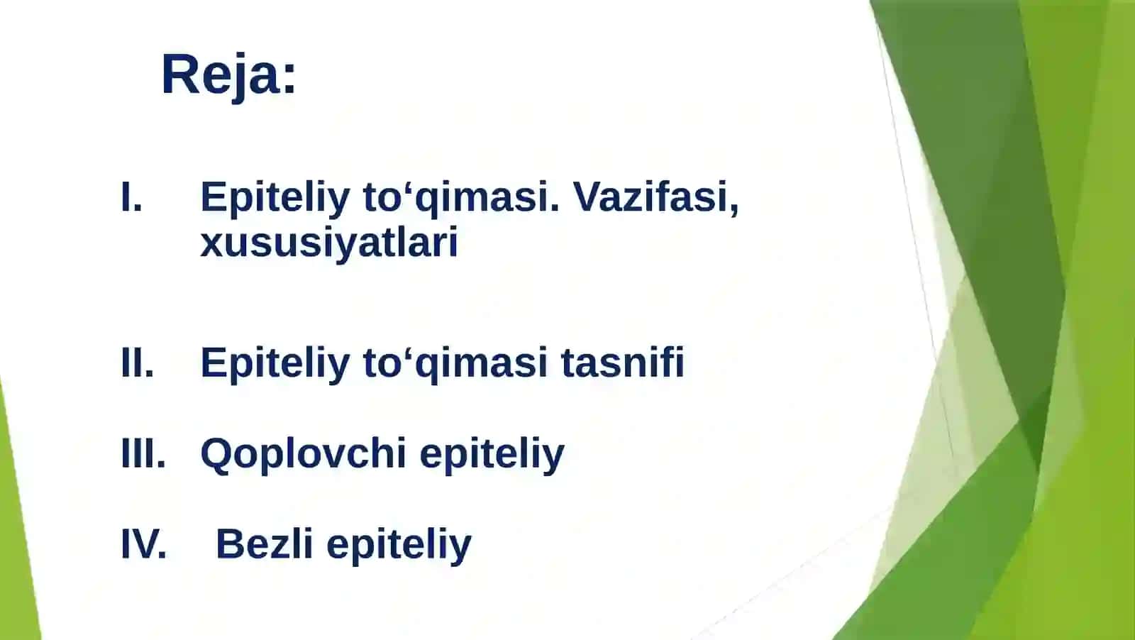 Gistologiya: Mamadaliyev S.U 3