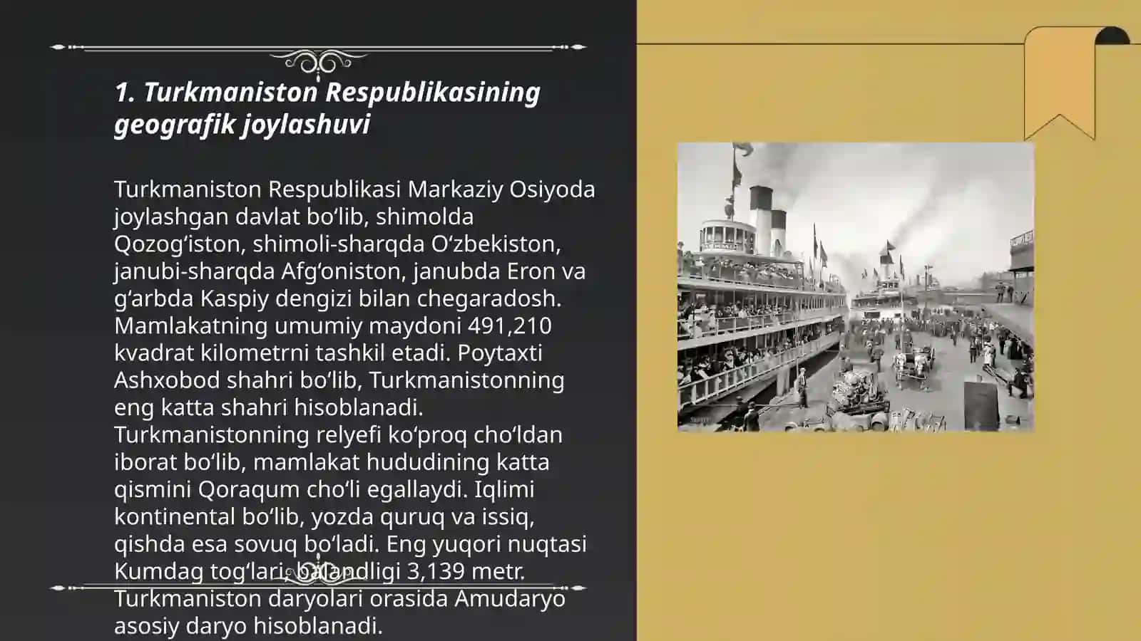 Turkmaniston Respublikasiga umumiy iqtisodiy geografik tavsif 3