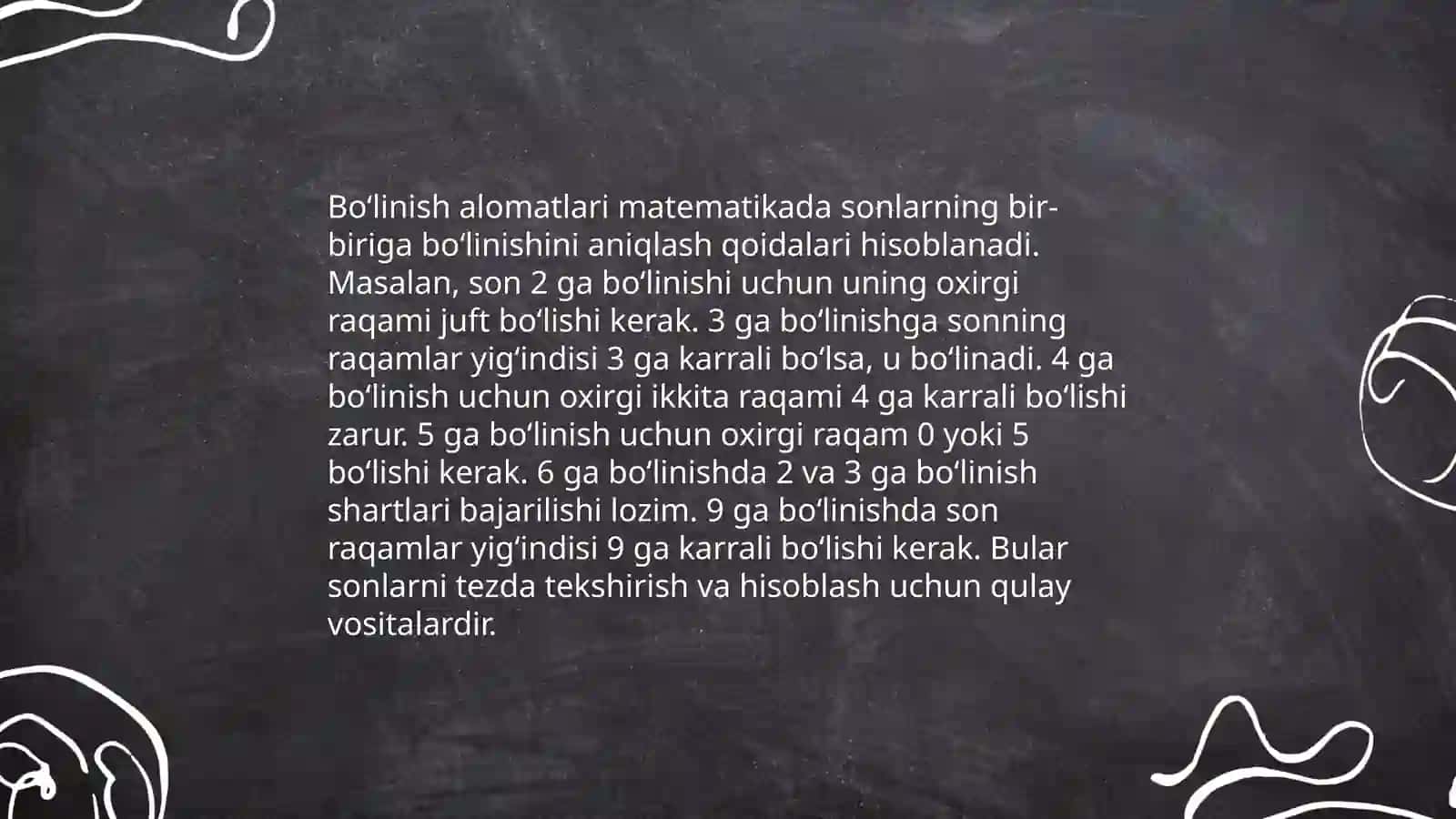 Boʻlinish alomatlari. Yevklid va Erotosfen hayoti va ijodi haqida malumot 3