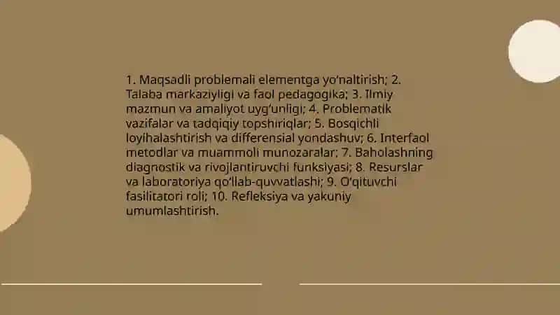 Zoologiya darslarini muammoli ta'lim texnologiyasidan foydalanib loyihalashtirish 3