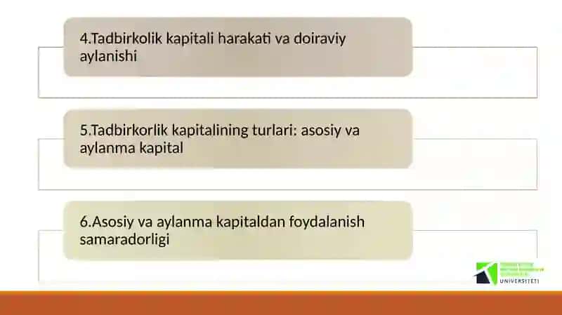 Tadbirkorlik faoliyati va tadbirkorlik kapitali 3