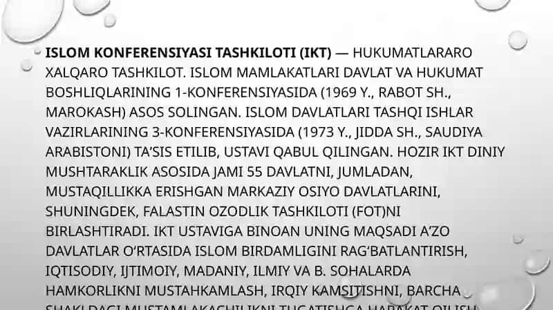 Islom Hamkorlik tashkilotida a‘zo mamlakatlarda soliq munosabatlari va amaliyoti 3