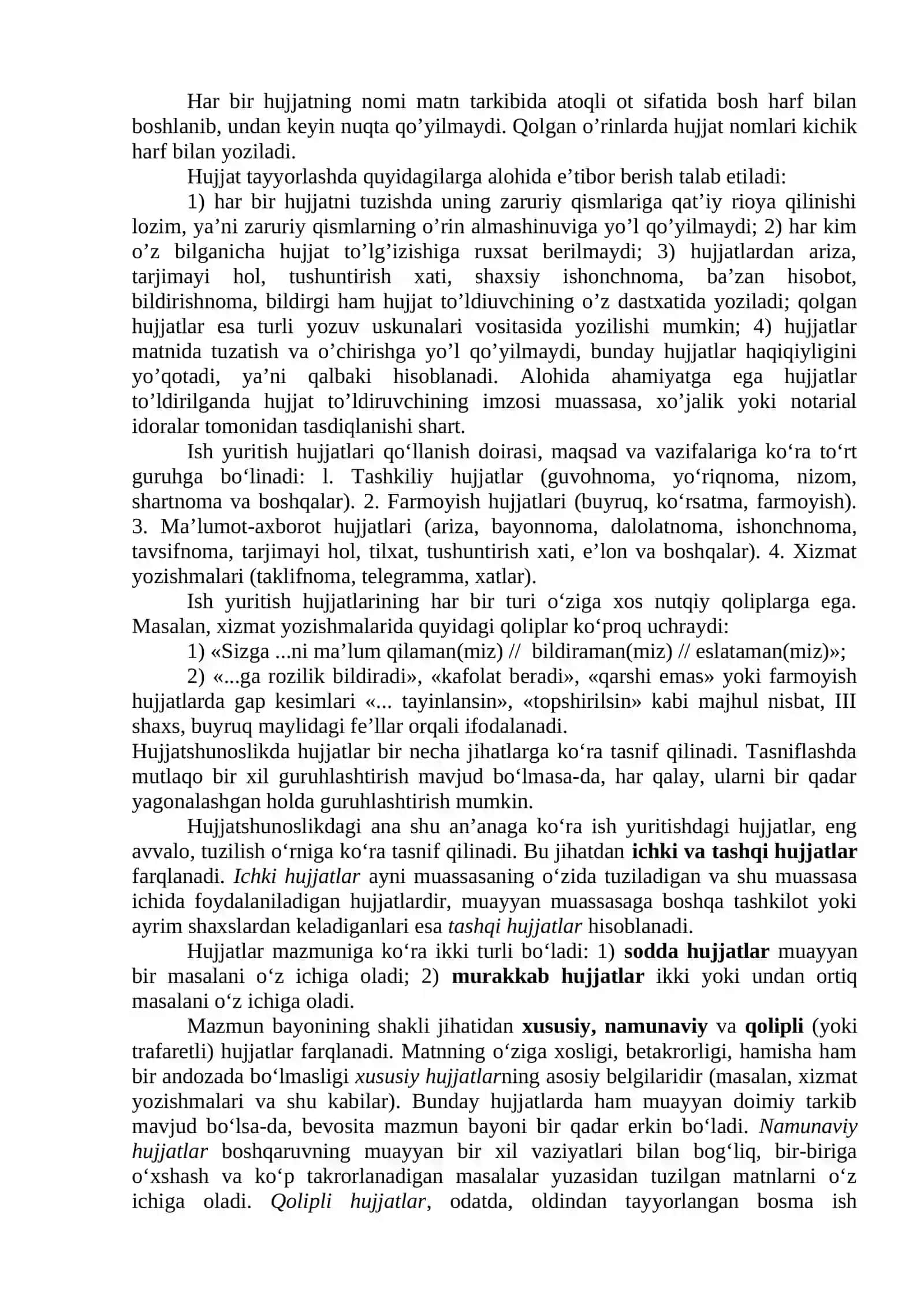 6-mavzu. Hujjat turlari va ularning xususiyatlari 3