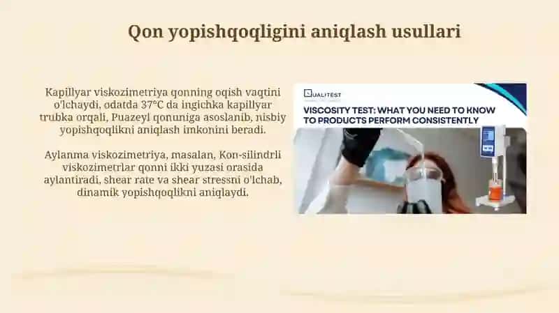 Qon qovushqoqligini aniqlash usullari 3
