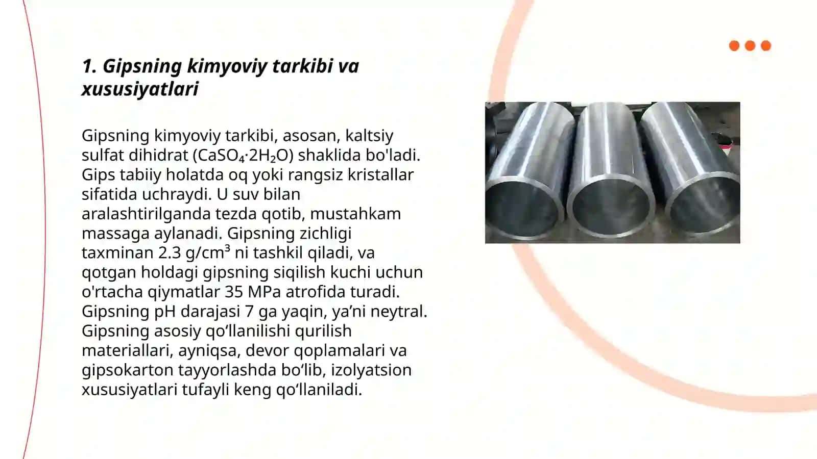 Gips texnologiyasi. Gips Bog‘lovchilarining qotishga qo‘shilmalarning ta’siri 3