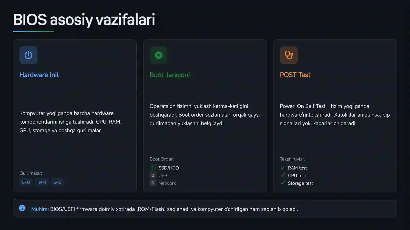 BIOS va UEFI: Asosiy tushunchalar 3