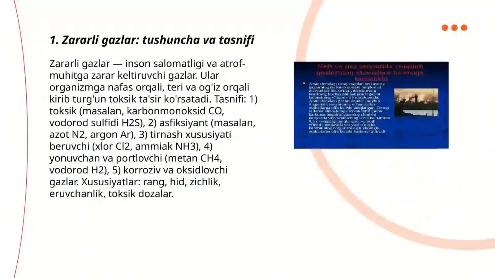 Zararli gazlar va ulardan himoyalanish yollari 3