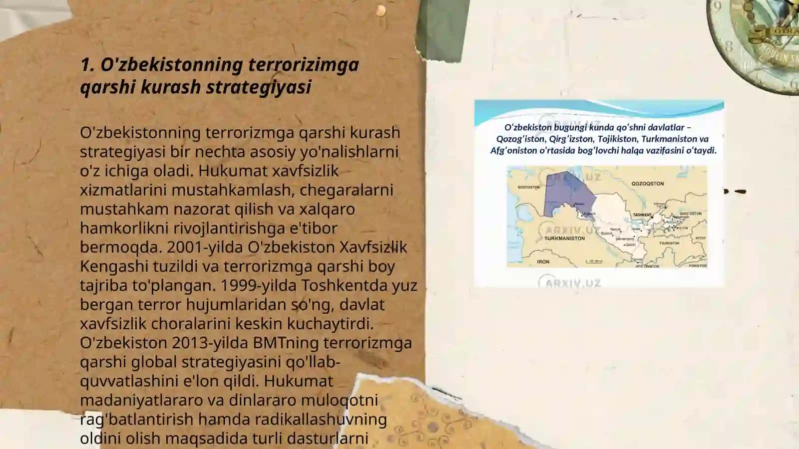 O'zbekistonning terrorizimga qarshi kurashdagi tajribasi 3