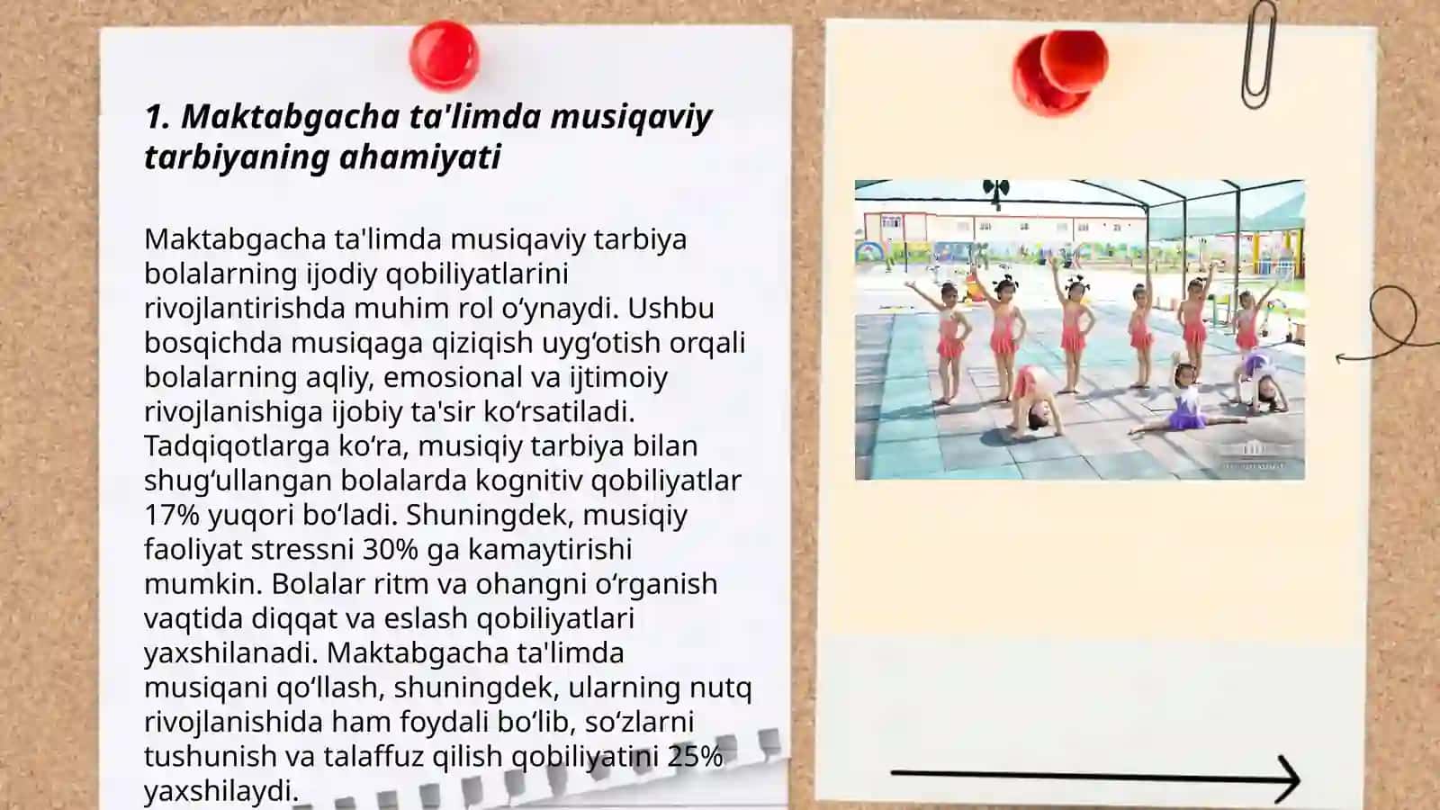 Maktabgacha ta'lim muassasasida musiqaviy tarbiyaning maqsad va vazifalari 3