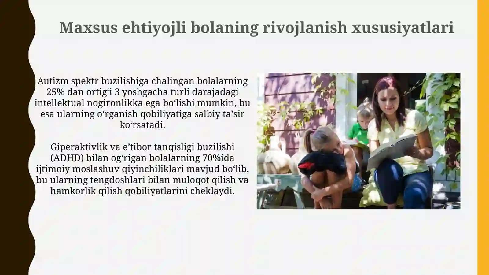 Maxsus ehtiyojli bolaning rivojlanish xususiyatlari 3