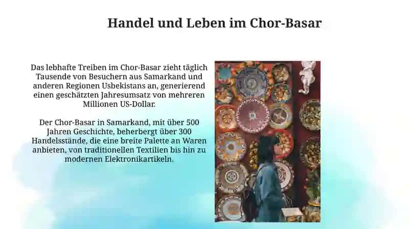 Der Basar Chorsu: Ein historischer Überblick 3