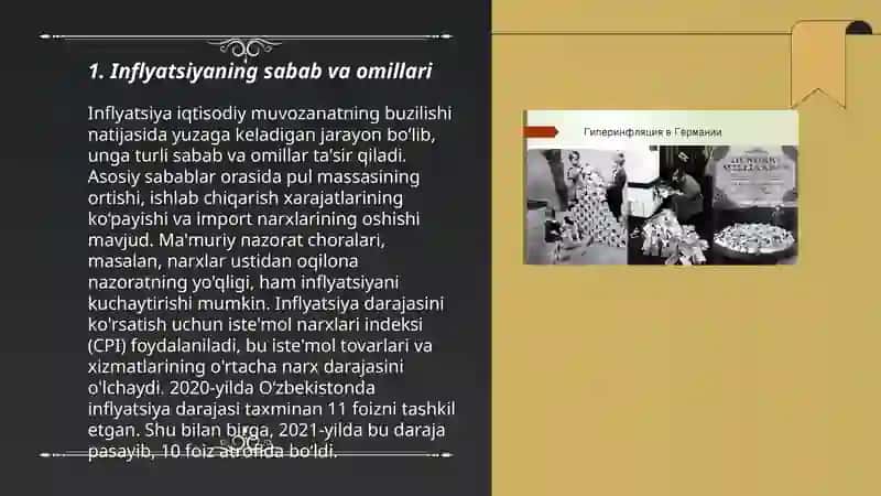 Inflyatsiya va antiinflyatsion siyosat 3