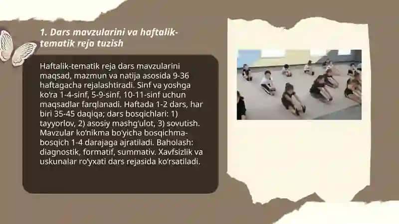 Maktabda jismoniy tarbiya darslarida gimnastikani tashkil etish 3