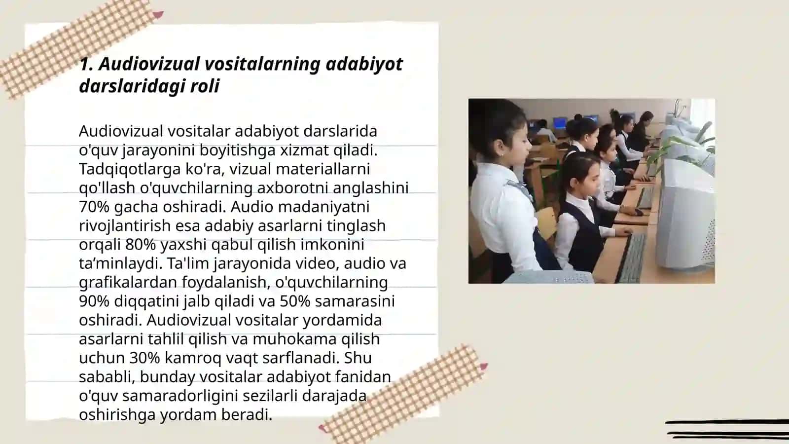Adabiyot darslarida audiovizual va texnik vositalardan foydalanish 3