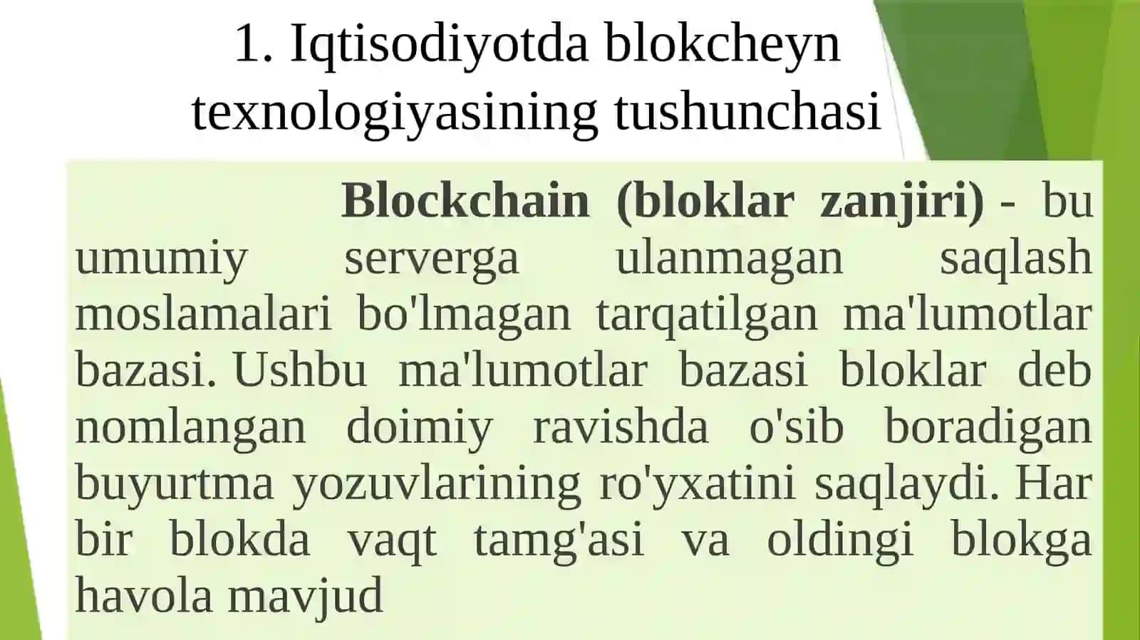 Ma`ruza mashg’uloti 3