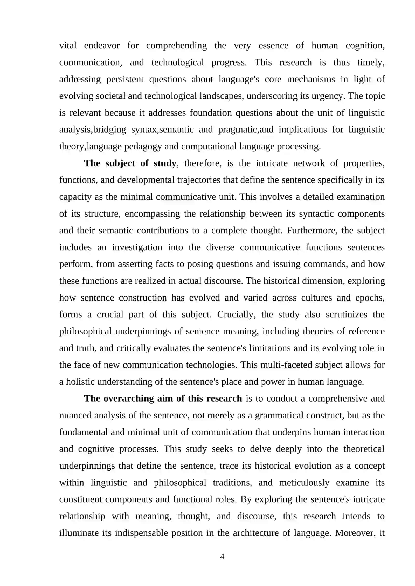 The Sentences as a Minimal Communicative Unit 3