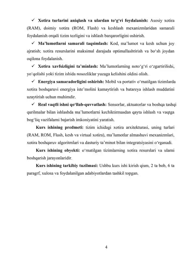 O‘RNATILGAN TIZIMLARDA XOTIRANI TASHKIL ETISH USULLARI 3