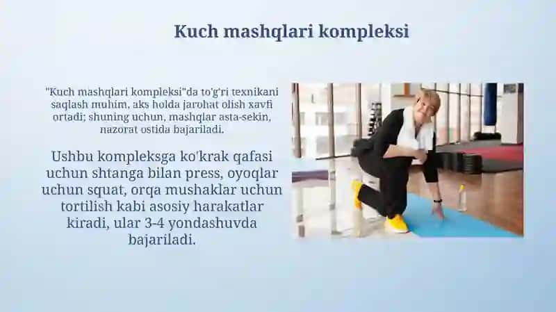 Kuch mashqlari kompleksi 3