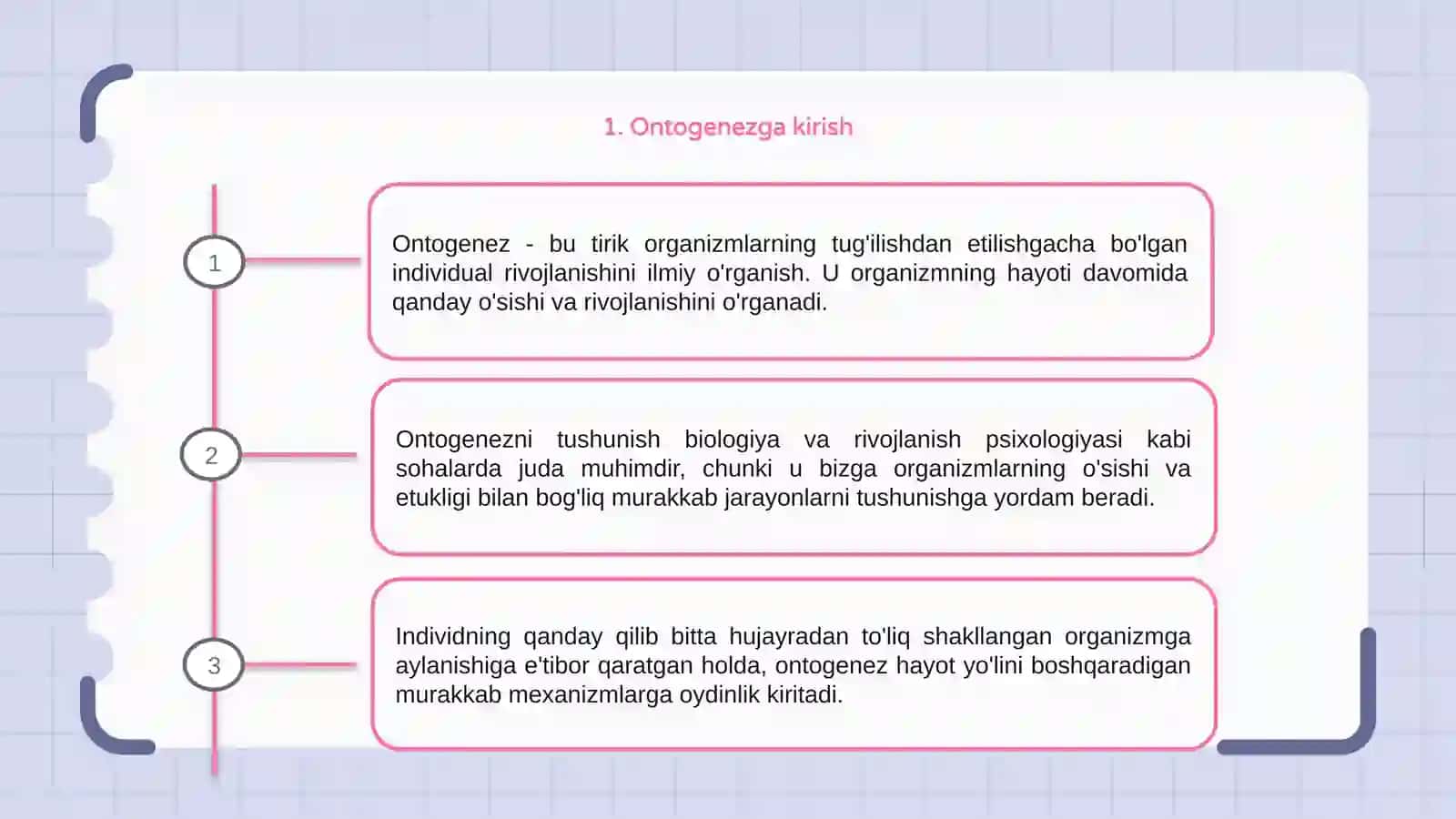 Ontogenez-tirik organizmlarning individual rivojlanishi 3