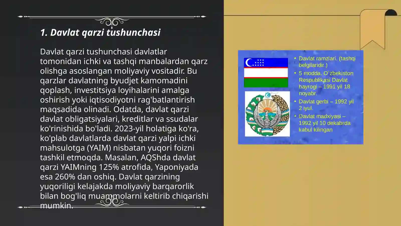 Davlat qarzi tushunchasi 3