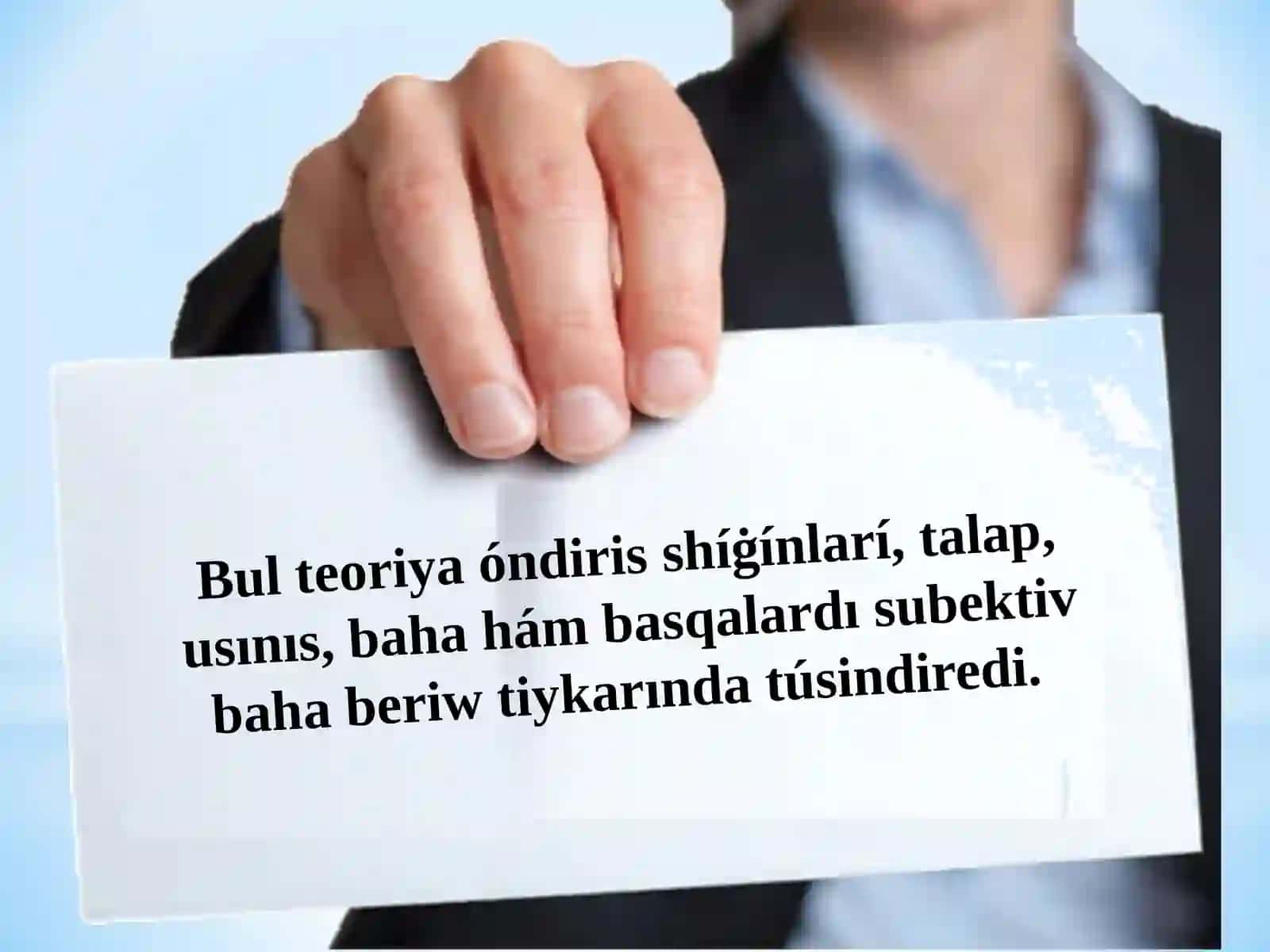 Marjinalizm Teoriyası 3
