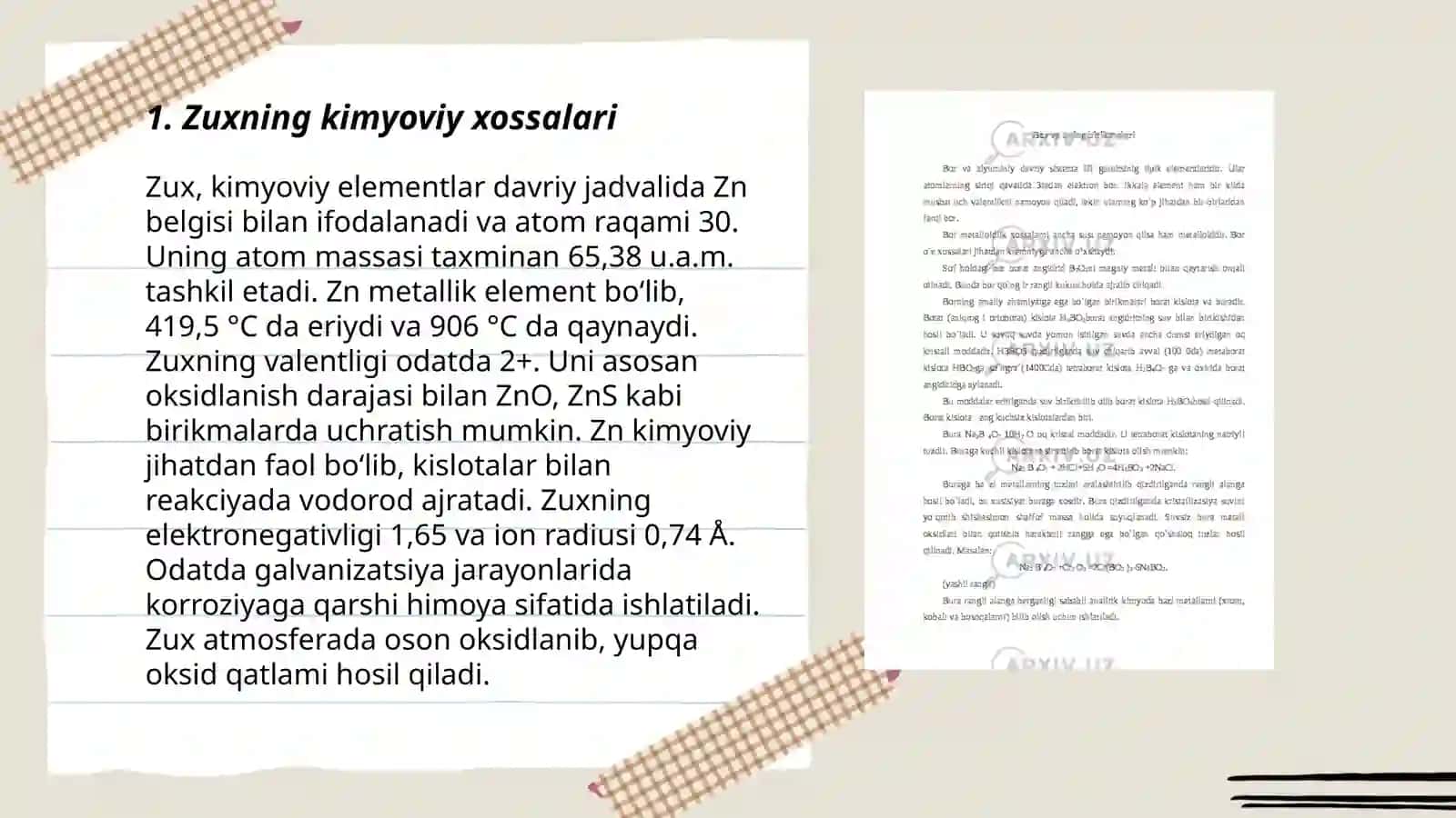 Zux va uning birikmalari 3