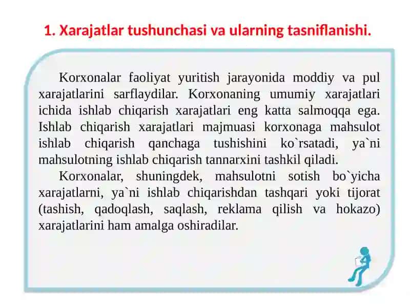 KORXONADA XARAJATLARNI REJALASHTIRISH 3