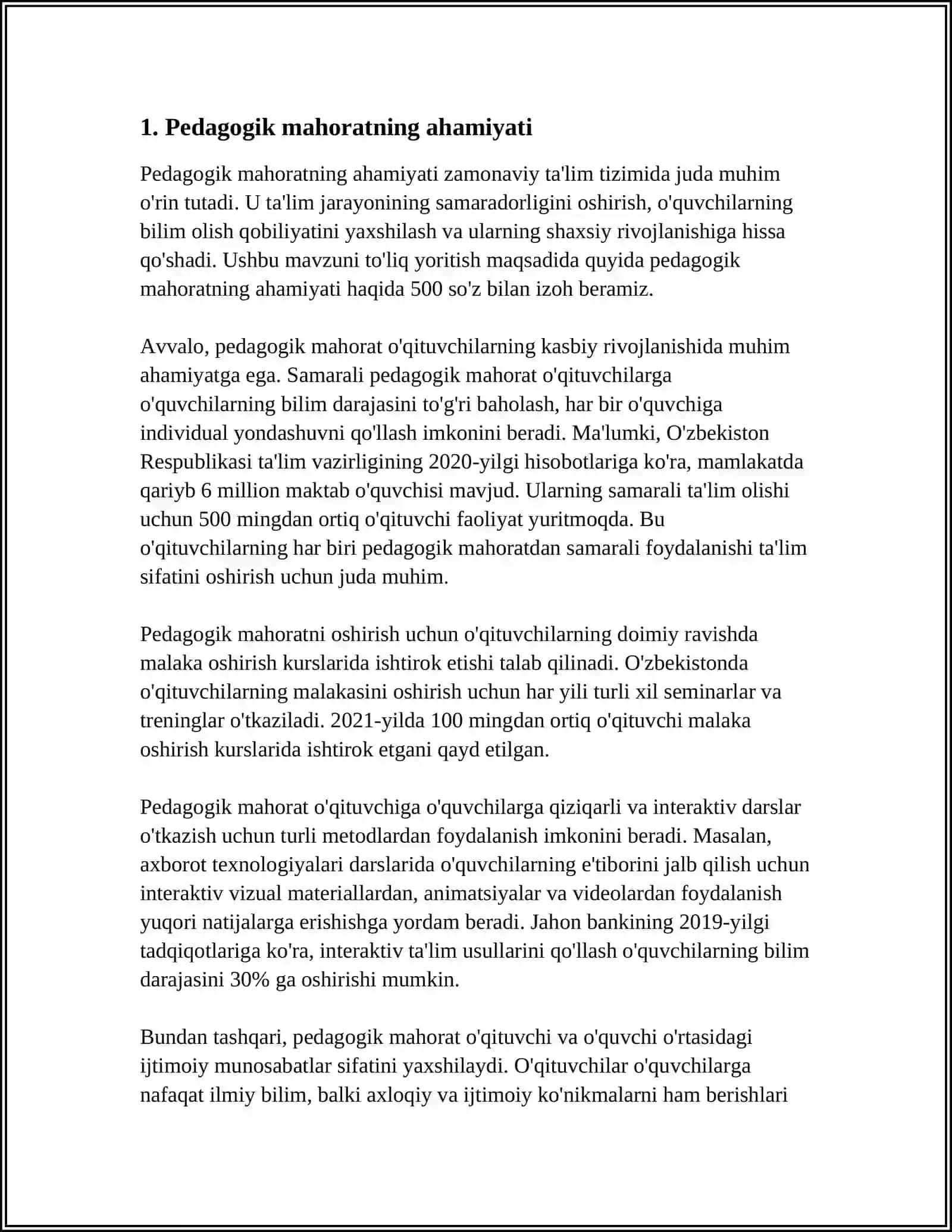 TARBIYAVIY ISHLARNI AMALIYOTDA TATBIQ ETISHDA PEDAGOGIK MAHORAT VA UNING ASOSIY TAMOYILLARI 3