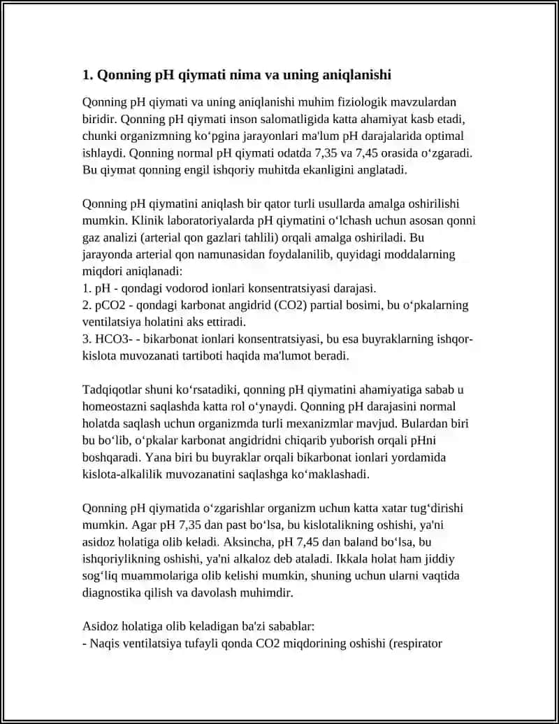 QONNING PH QIYMAT UNING ORGANIZMDAGI RÒLI 3