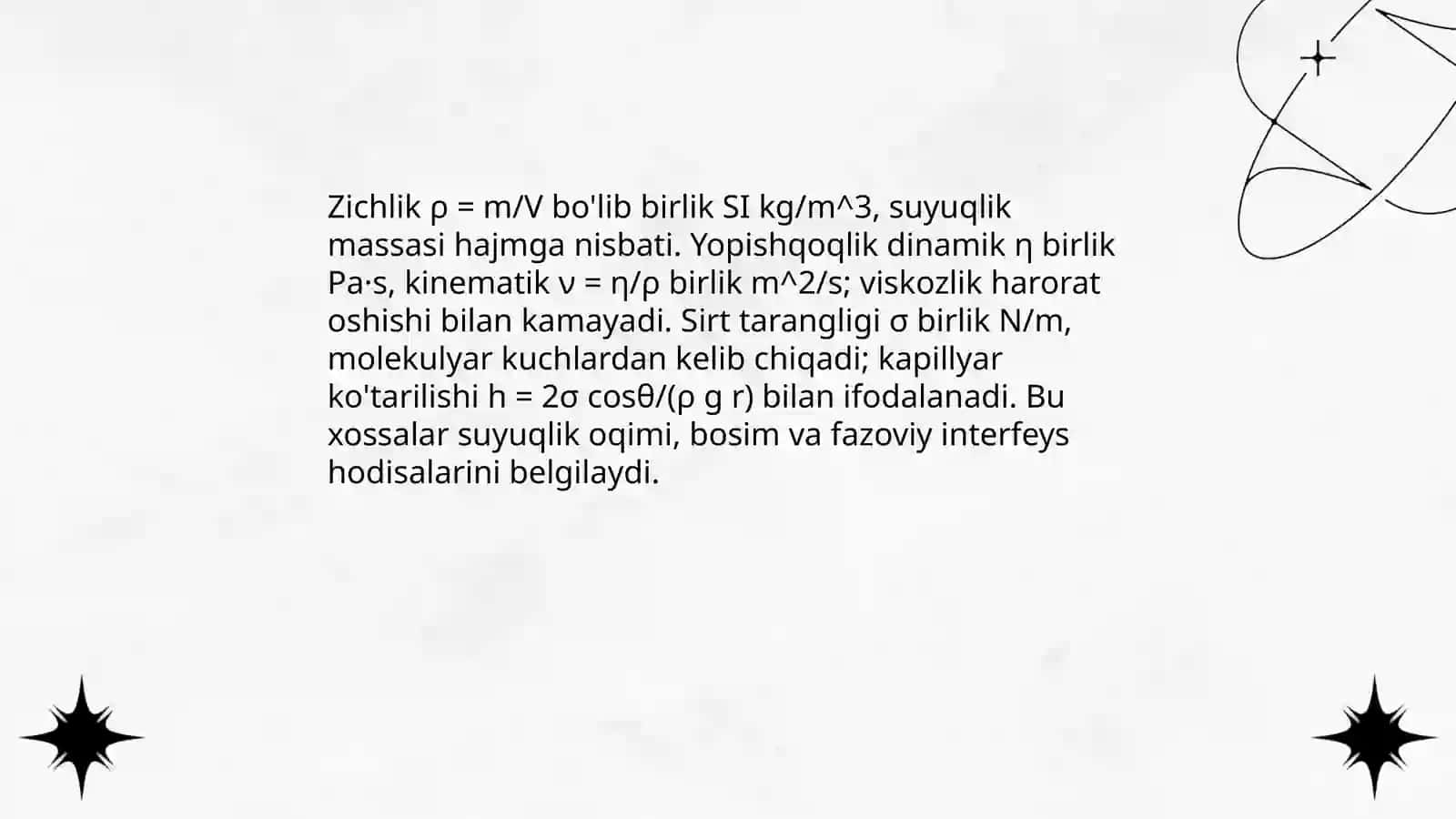 Suyuqlik mehanikasi elementlari 3
