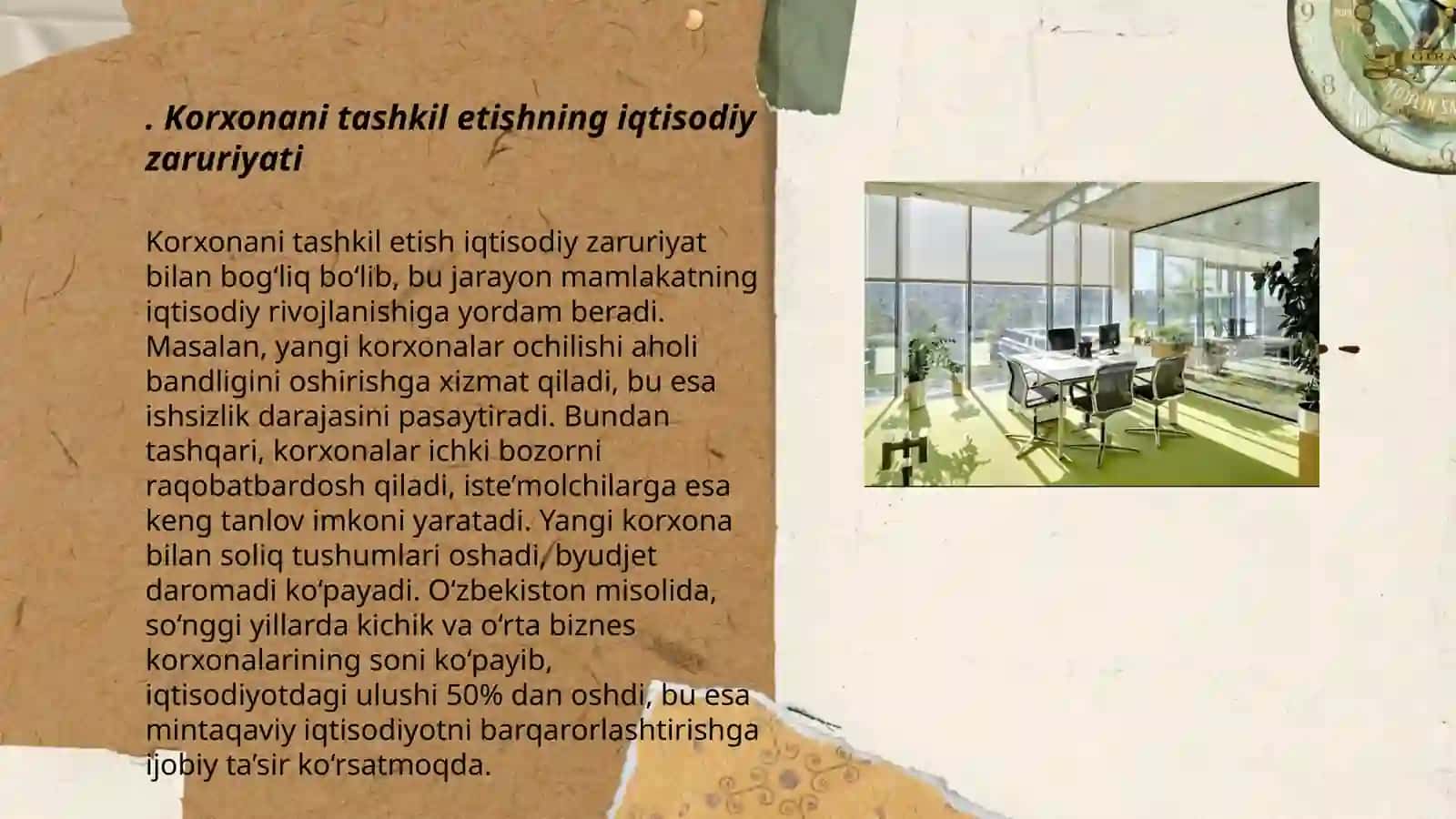 Korxonani tashkil etishning iqtisodiy zaruriyati 3
