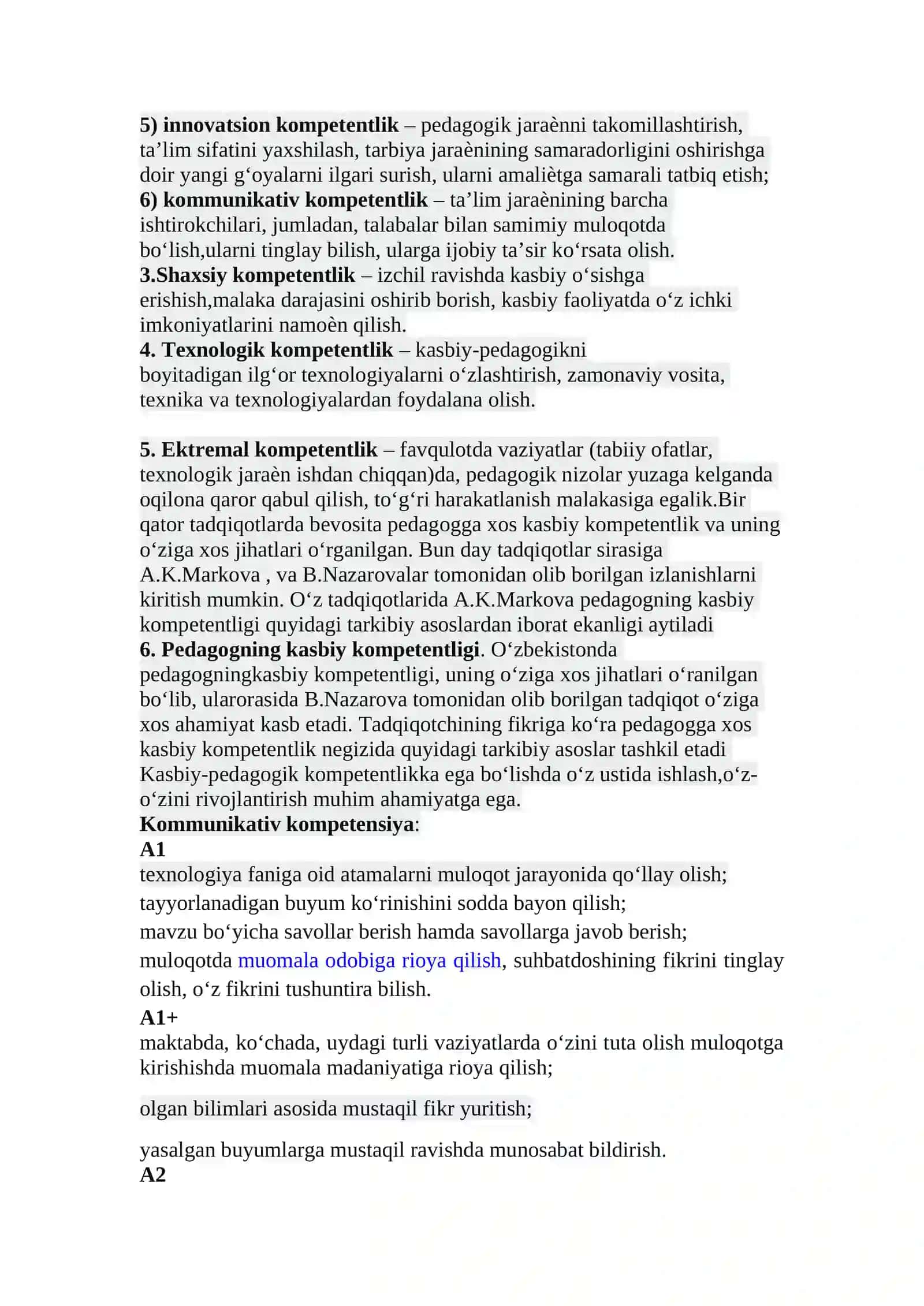 Boshlang'ich sinflarda texnologiya darsi mavzulari 3