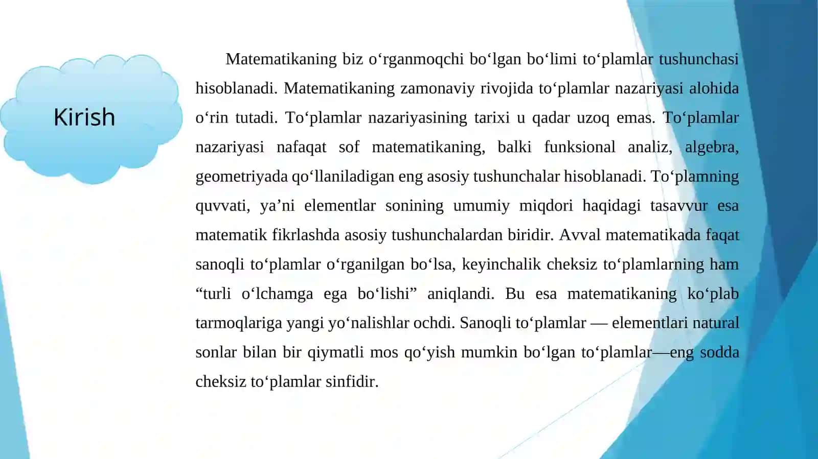 MATEMATIK ANALIZ FANIDAN 3