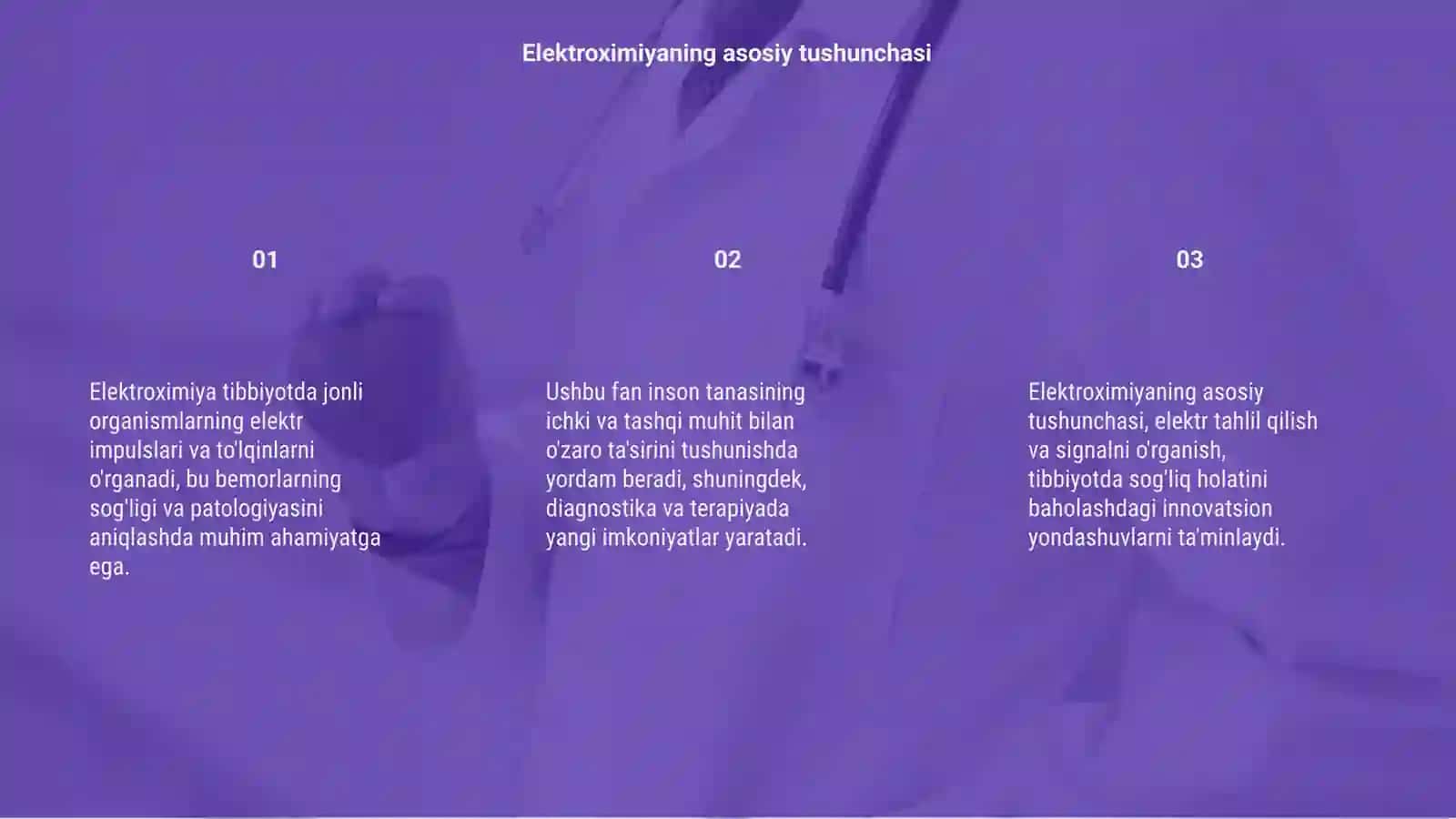 Tibbiyotda elektroximiyaning ahamiyati 3
