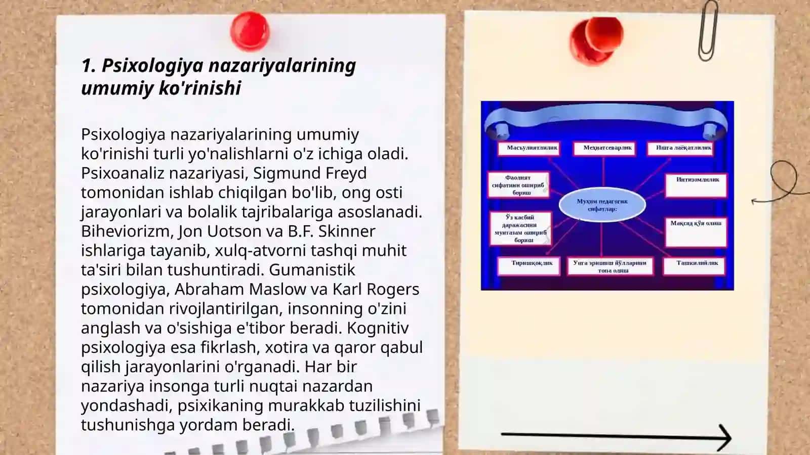 Psixologiya nazariyalari va uning pedagogik psixologiya rivojlanishiga ta'siri 3