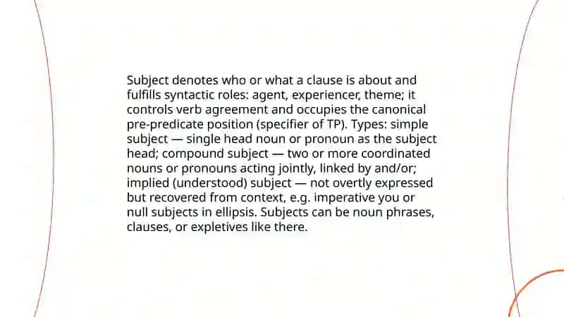 Parts of Sentence. The Main Parts and The Secondary Parts. Phrase structure. 3