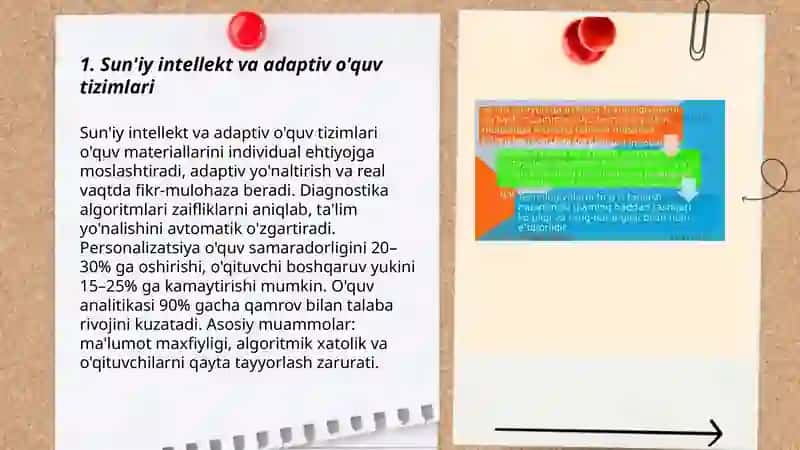 Sun'iy intellekt va adaptiv o'quv tizimlari 3