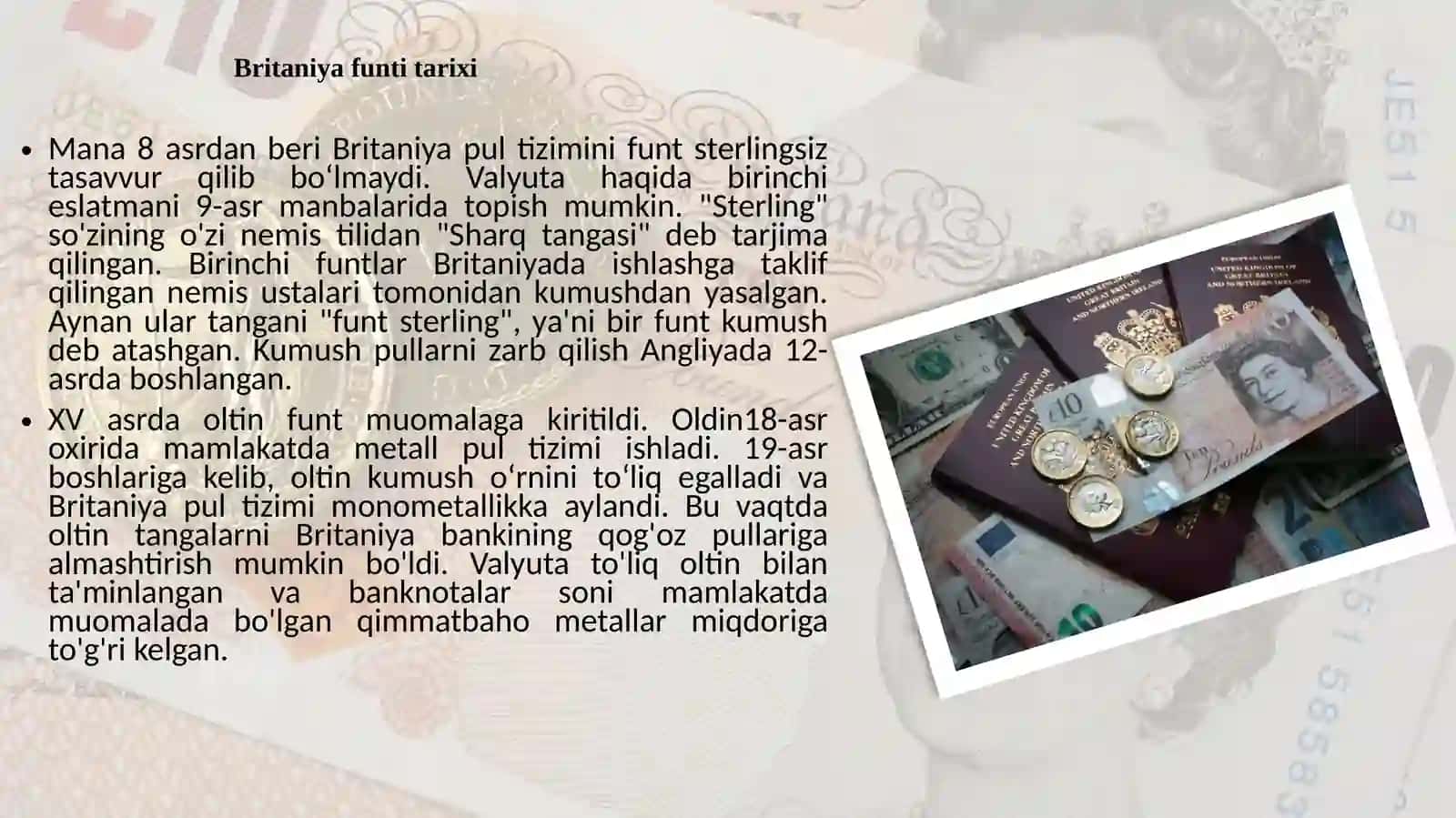 G20 davlatlari tarkibiga kiruvchi Buyuk Britaniya valyuta siyosatini tahlil qilish 3