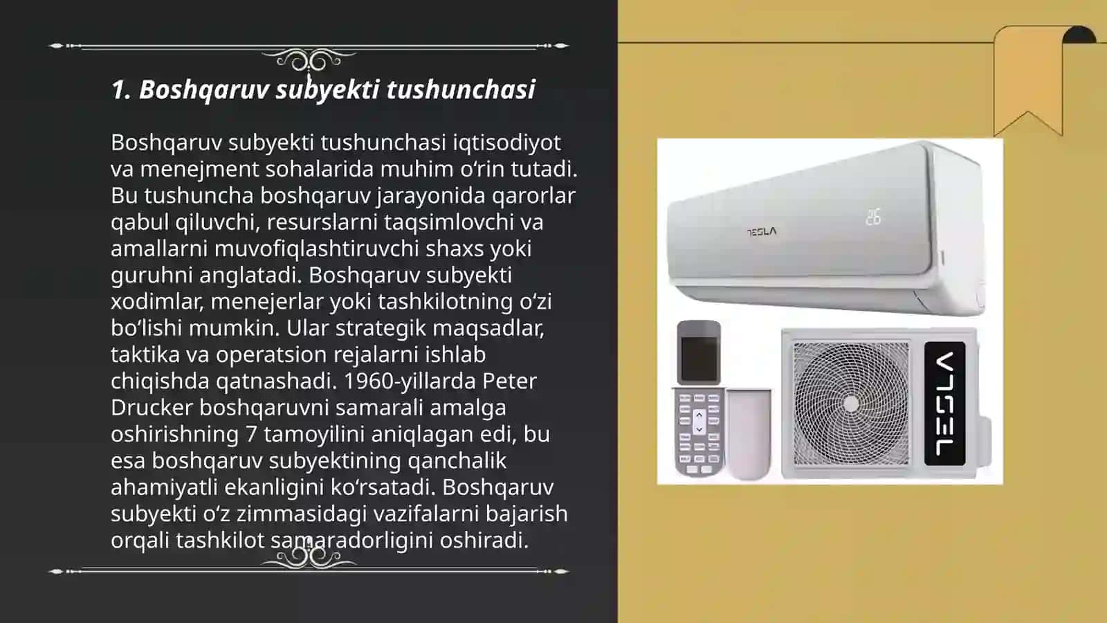 Boshqaruv subyekti va ta'biat. Menejmend funksiyalari 3