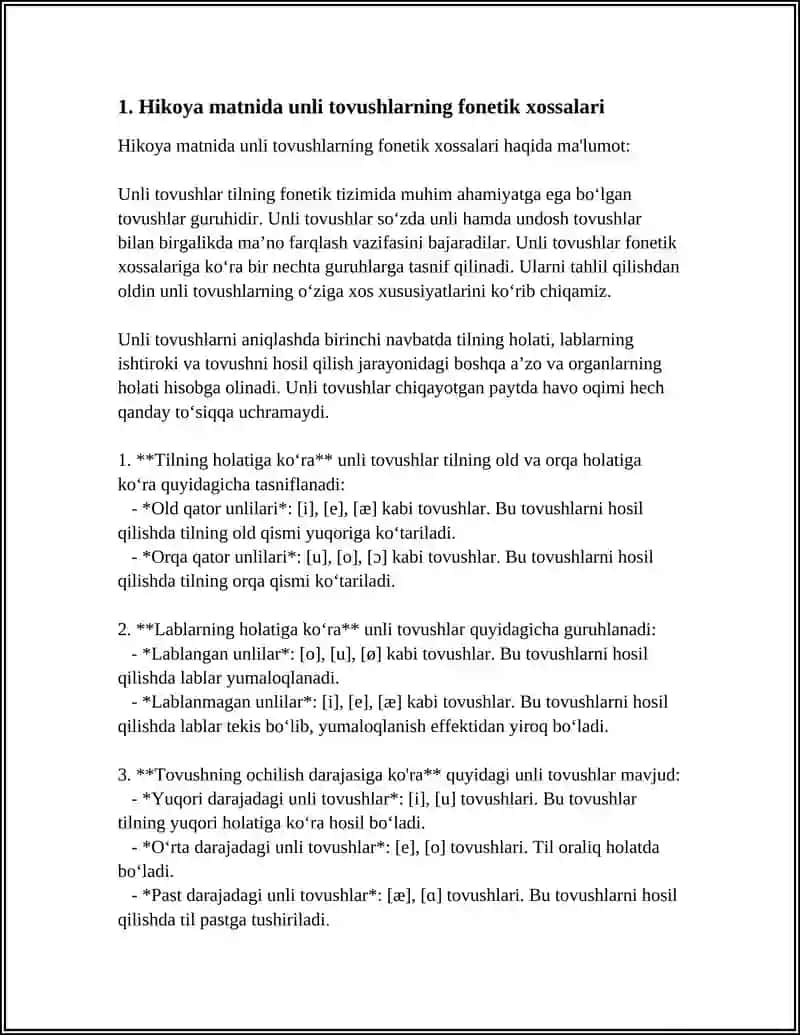 NUTQ TOVUSHLARINING FONETIK HODISALARI (ABDULLA QAHHORNING OʻGʻRI HIKOYASI TASNIFIDA) 3