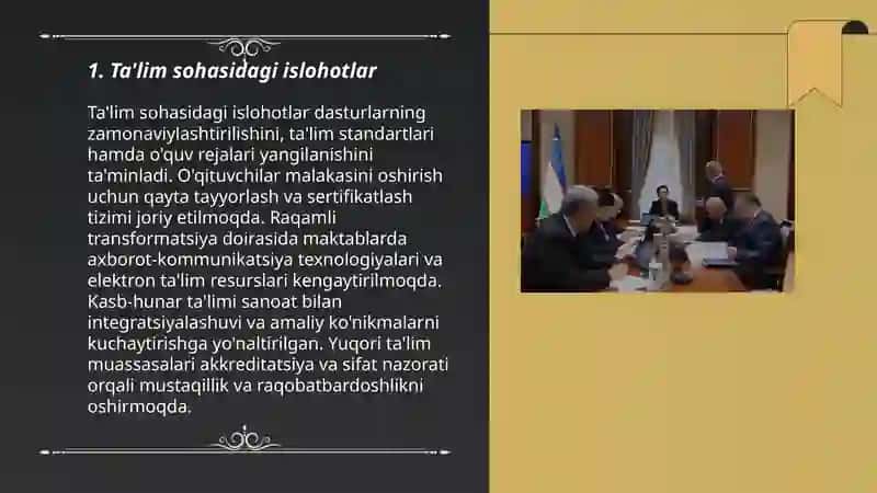 Ta'lim sohasidagi islohotlar 3