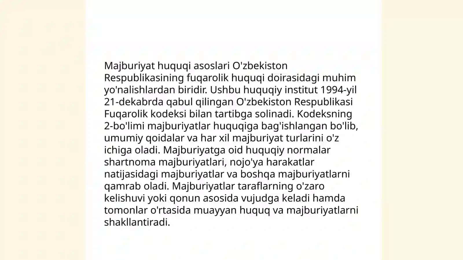 Majburiyat huquqi tushunchasi 3